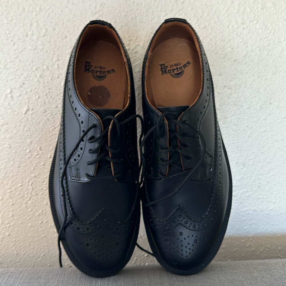 Dr Marten leather lace up Derby Oxford wing tip